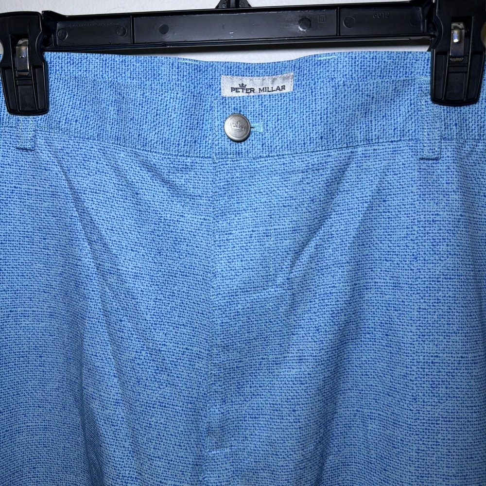 Peter Millar Shorts Men 40 Blue Shackelford Performance Hybrid Golf 10" Inseam - Picture 3 of 11